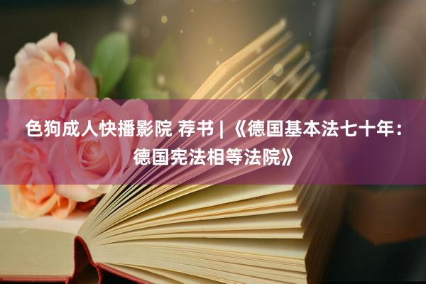 色狗成人快播影院 荐书 | 《德国基本法七十年：德国宪法相等法院》